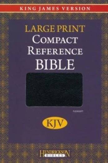 KJV COMPACT END-OF-COLUMN REFERENCE BIBLE LARGE PRINT BLACK IL