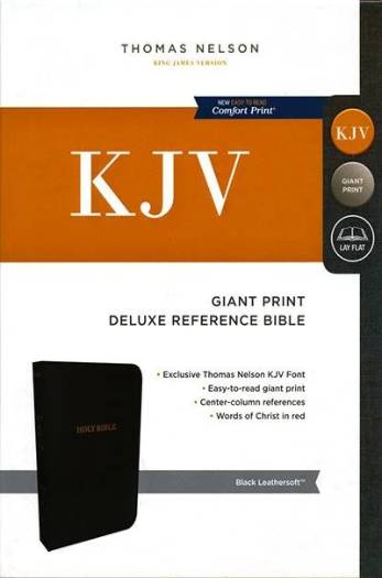 KJV END-OF-PAGE REFERENCES SUPER GIANT PRINT INDEXED BLACK IL