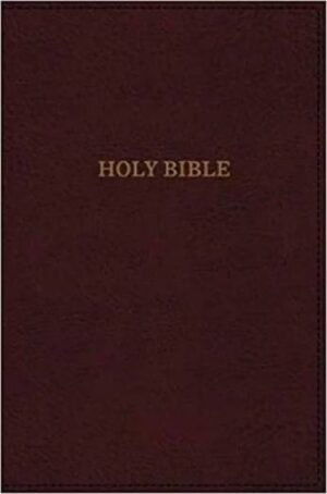 KJV DELUXE CENTER-COLUMN THINLINE REFERENCE BIBLE BURGUNDY LS