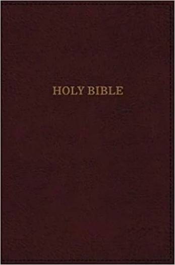 KJV DELUXE CENTER-COLUMN THINLINE REFERENCE BIBLE BURGUNDY LS
