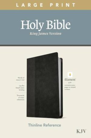 KJV - LARGE PRINT THINLINE END-OF-VERSE REFERENCE BIBLE, BLACK, GL