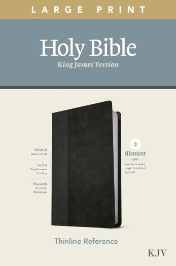 KJV - LARGE PRINT THINLINE REFERENCE BIBLE LS BLACK
