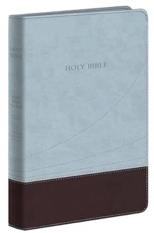 KJV LARGE PRINT THINLINE REFERENCE BIBLE LS CHOCOLATE/BLUE