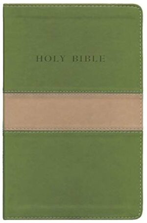 KJV PERSONAL SIZE GIANT PRINT REFER. BIBLE, TAN/OLIVE (LS)