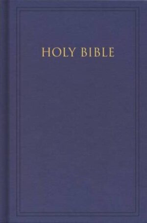 KJV PEW BIBLE LARGE PRINT BLUE HC