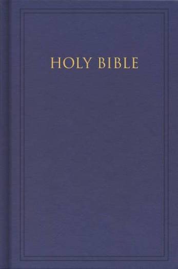 KJV PEW BIBLE LARGE PRINT BLUE HC