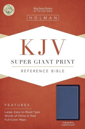 KJV - SUPER GIANT PRINT REFERENCE BIBLE COBALT BLUE LS
