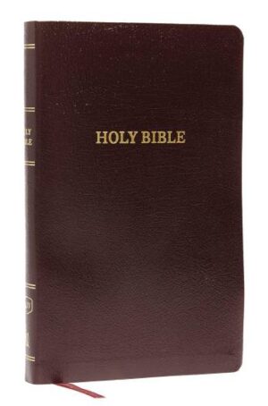 KJV - THINLINE END-OF-VERSE REFERENCE BIBLE, BURGUNDY, BL