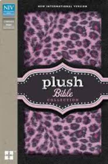 NIV - PLUSH BIBLE, THINLINE, PINK SPARKLE LEOPARD